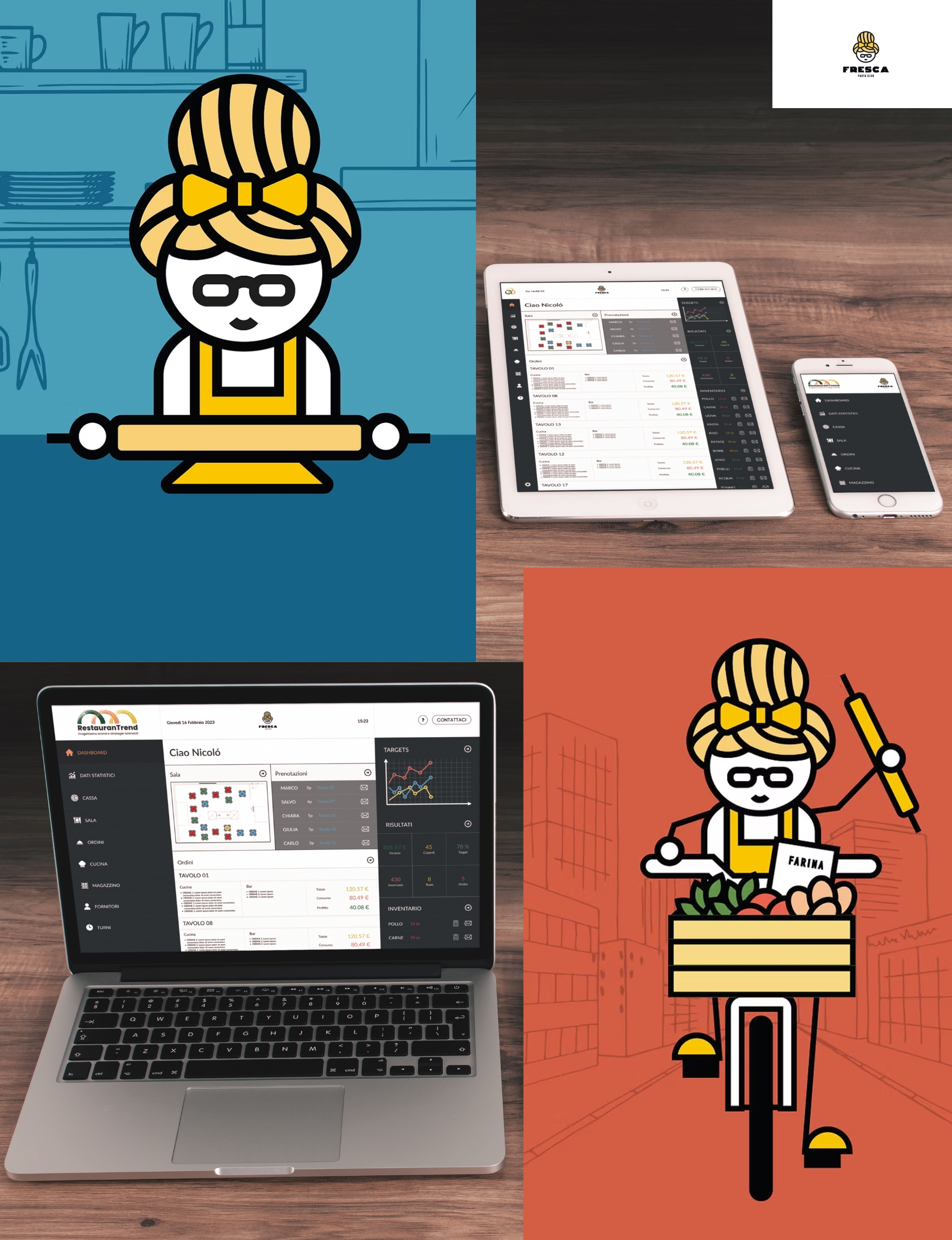 Per Fresca Pasta Club, è stato sviluppato un Software Gestionale in grado di ottimizzare ogni aspetto operativo, dal magazzino alla sala.